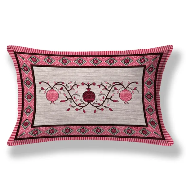 Pink_Cotton_Prosperity_Tree_Double_Bedsheet_With_Pillow_Cover_70X100_Cm